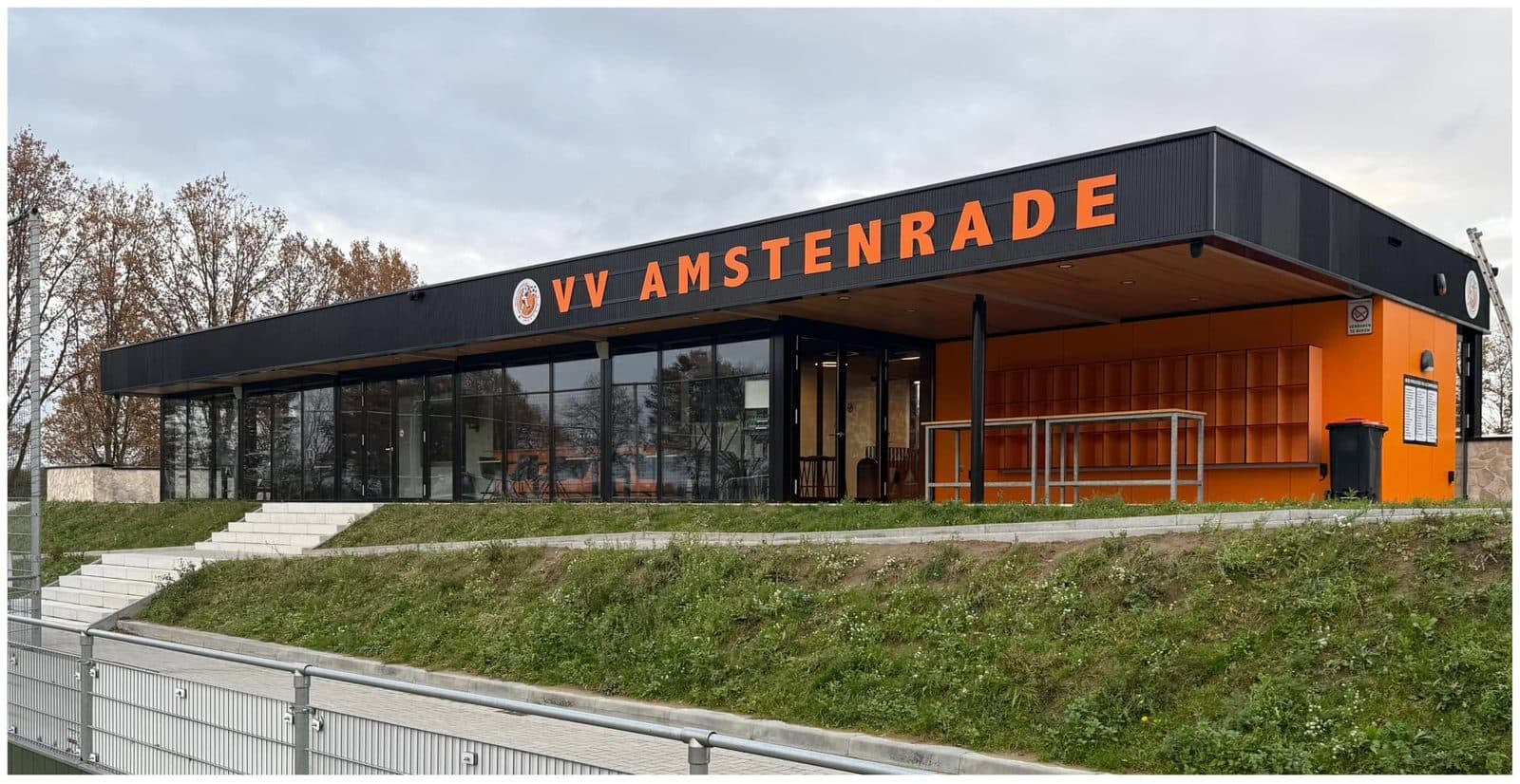 Het clubgebouw van VV Amstenrade op Sportpark Pierre Boels